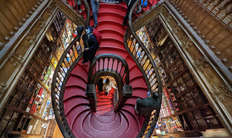 Bookstore staircase